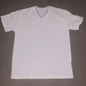 WESC Stockholm Sweden White Tee V-Neck